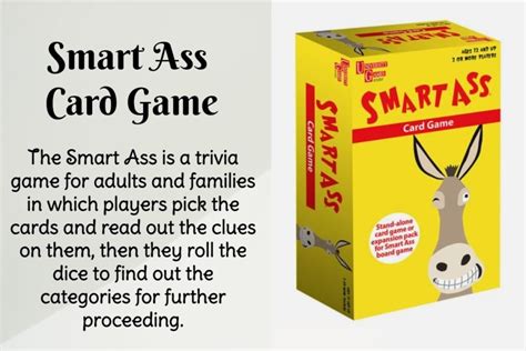 smart ass card game cards|smart ass board game cards.